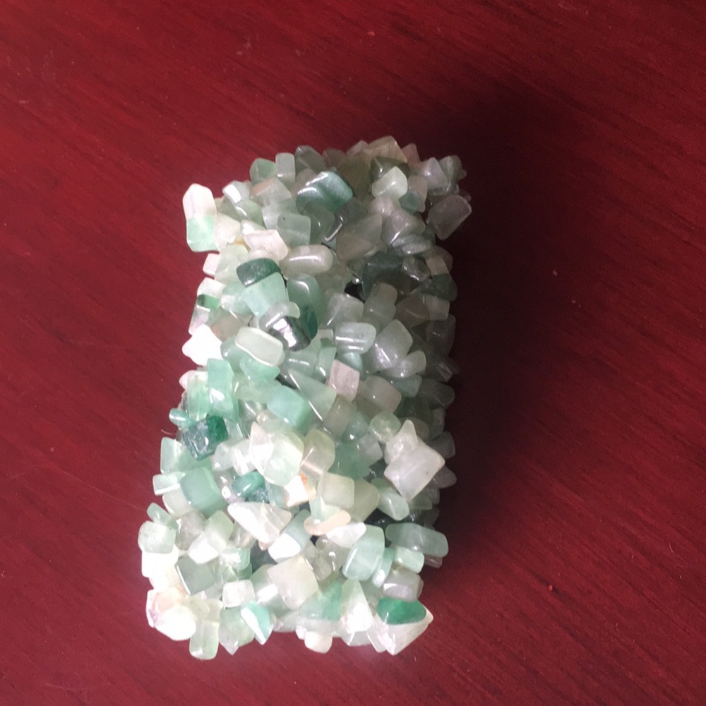 Jade- look chunky bracelet
